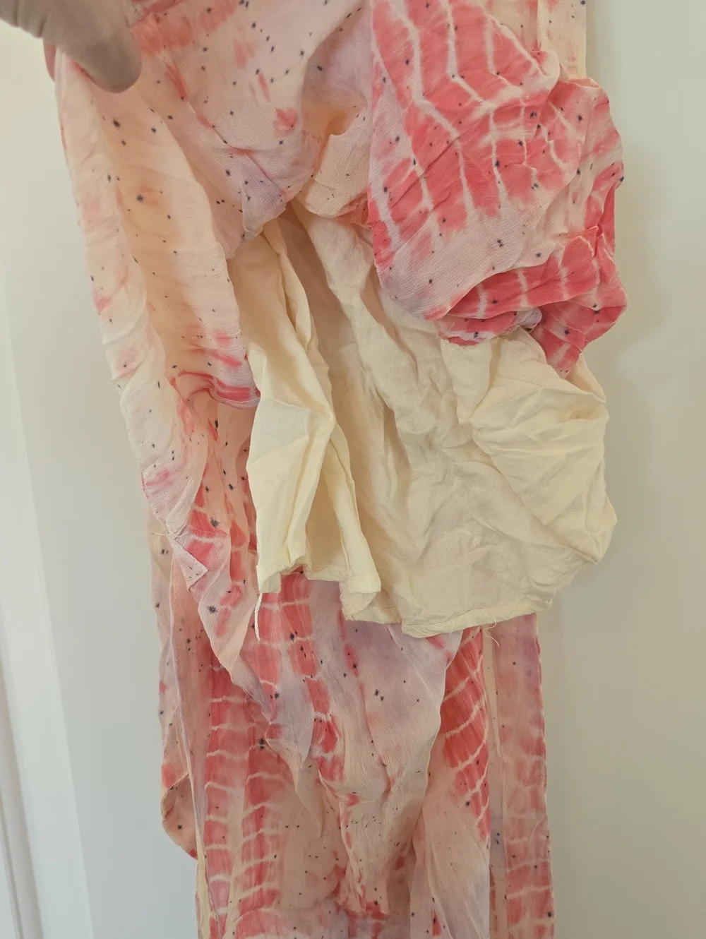 Free People Tie Dye High Slit Top